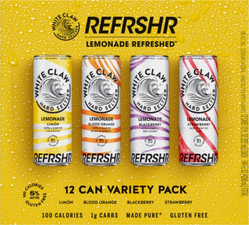 White Claw® Hard Seltzer REFRSHR Lemonade Variety Pack Perspective: right