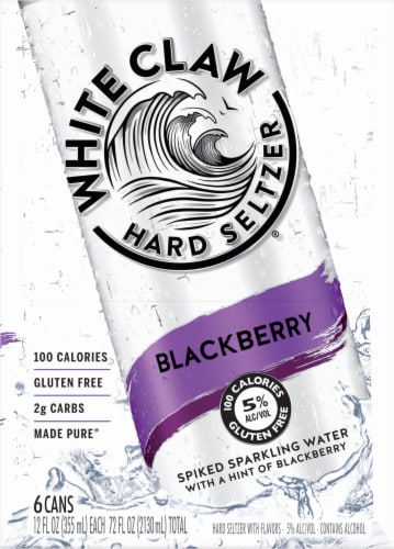 White Claw Hard Seltzer Blackberry Perspective: right