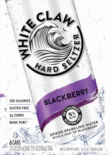 White Claw Hard Seltzer Blackberry Perspective: right