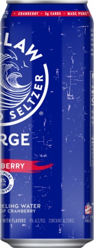 White Claw Hard Seltzer Surge Cranberry Single Can Perspective: right