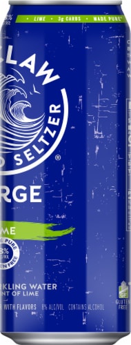 White Claw Hard Seltzer Surge Lime Single Can Perspective: right