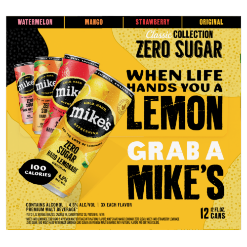 Mike's Hard Zero Sugar Variety Pack Perspective: right