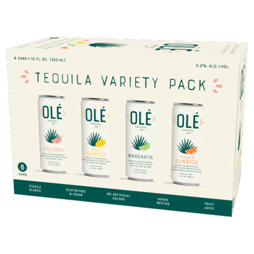 Ole Tequilla Cocktail Variety Pack Perspective: right