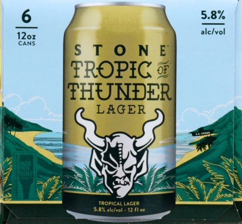 Stone Brewing Co Tropic of Thunder Lager Perspective: right
