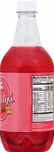 Teddy's Strawberry & Cream Soft Drink Perspective: right
