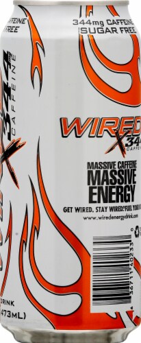 Wired X344 Sugar Free Energy Drink Perspective: right