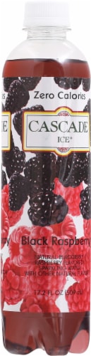 Cascade Ice Raspberry Black Zero Calories Sparkling Water Perspective: right