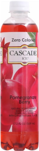 Cascade Ice® Pomegranate Berry Flavored Sparkling Bottled Water Perspective: right