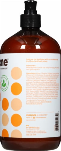 Everyone® Citrus + Mint Nourishing Lotion Perspective: right