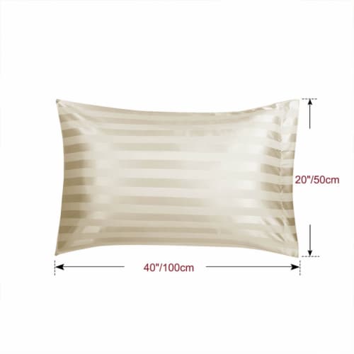 uxcell 2 Pcs Satin Silky Pillowcases with Envelop Closure Perspective: right