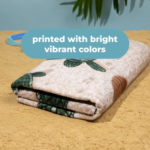 Dawhud Direct Turtles on the Beach Towel for Women, Girls, Kids, Men 30 x60 Perspective: right