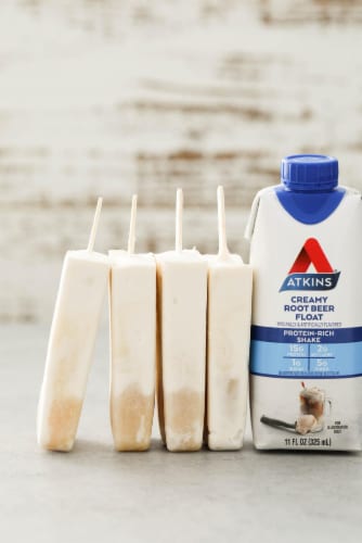 Atkins Creamy Root Beer Float Protein Shake Perspective: right