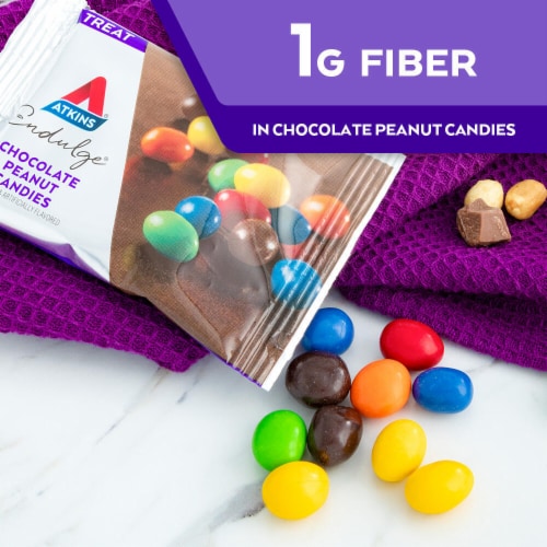 Atkins Low Sugar Endulge Chocolate Peanut Candies Bonus Pack Perspective: right