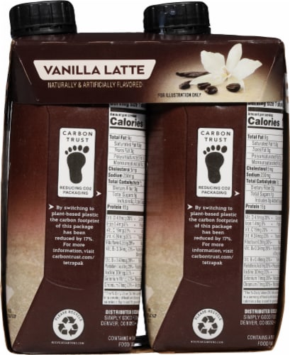 Atkins® Iced Coffee Vanilla Latte Protein Shake, 4 bottles / 11 fl oz ...