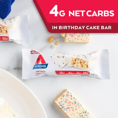 Atkins® Birthday Cake Protein Meal Bars Perspective: right