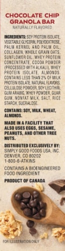 Atkins™ Protein Meal Bar Chocolate Chip Granola Perspective: right