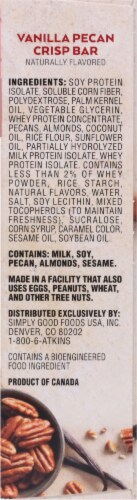 Atkins Vanilla Pecan Crisp Protein Bars Perspective: right