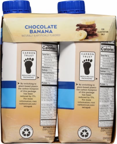 Atkins Chocolate Banana Energy Shakes Perspective: right