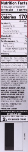 Atkins Endulge Chocolate Coconut Treat Bars Perspective: right