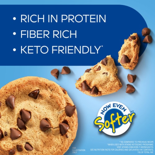 Atkins Chocolate Chip Protein Cookie Perspective: right