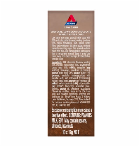 Atkins Endulge Peanut Butter Cups Perspective: right