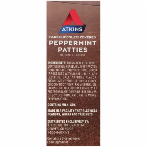 Atkins® Endulge® Dark Chocolate Peppermint Patty Perspective: right