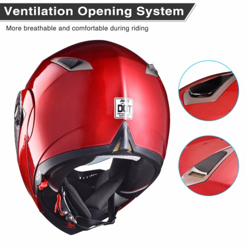 Ahr full face flip store up modular motorcycle helmet