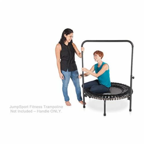 JumpSport Handle Bar Accessory for 44 Inch Arched Leg Fitness Trampolines, Black Perspective: right