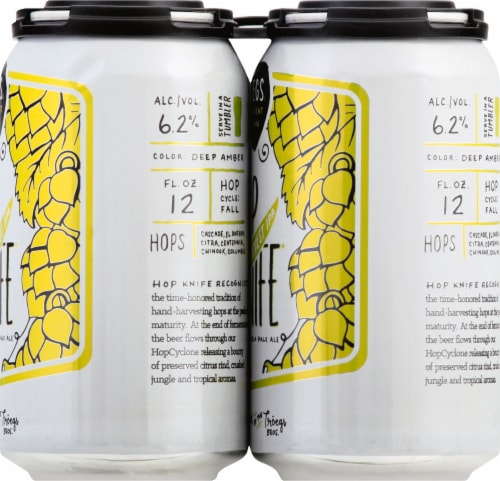 Troegs Independent Brewing Hop Knife Harvest IPA Perspective: right