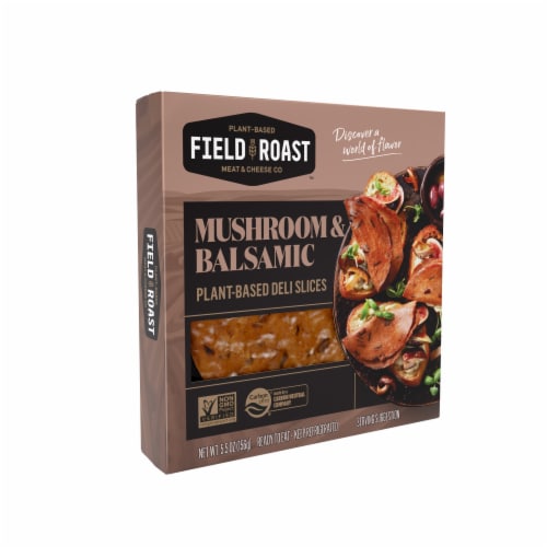 Field Roast Mushroom & Balsamic Plant-Based Deli Slices Perspective: right