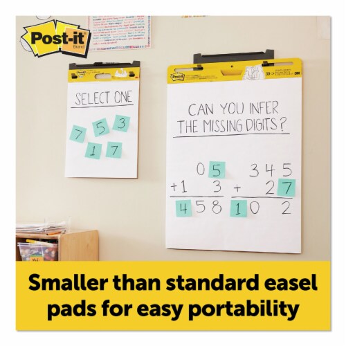 Post-it Easel 15x18 Pads Super Sticky Self Stick Easel Pads - White Perspective: right