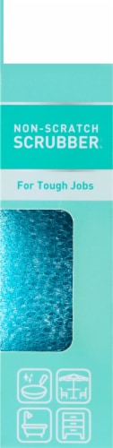 Scotch-Brite™ Fresh Scrub Non-Scratch Scrubber - Blue Perspective: right