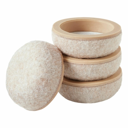Scotch™ Adhesive Felt Pad Cups - Beige Perspective: right