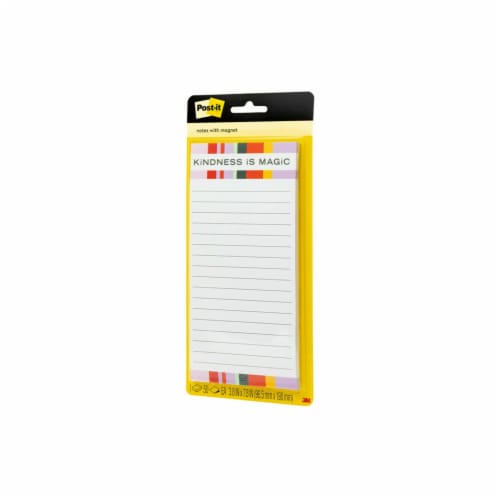 Post-it® Printed Note Pad with Magnet - 50 Sheets Perspective: right
