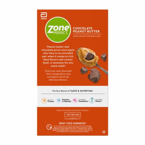 ZonePerfect® Chocolate Peanut Butter Nutrition Bars Perspective: right