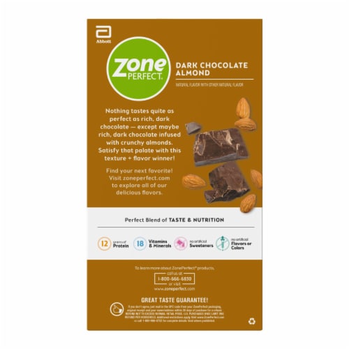 ZonePerfect® Dark Chocolate Almond Nutrition Bars Perspective: right