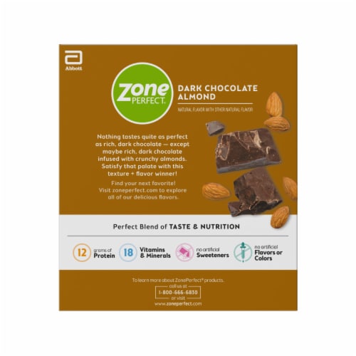 ZonePerfect® Dark Chocolate Almond Nutrition Bars Perspective: right