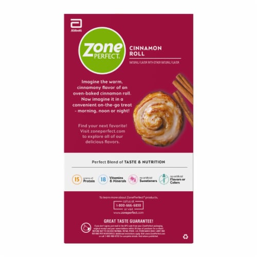 ZonePerfect® Cinnamon Roll Nutrition Bars Perspective: right