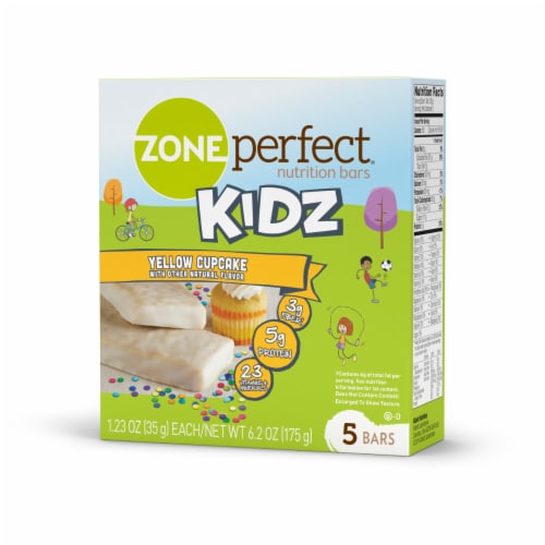 ZonePerfect® Kidz Yellow Cupcake Bars Nutrition Bars Perspective: right
