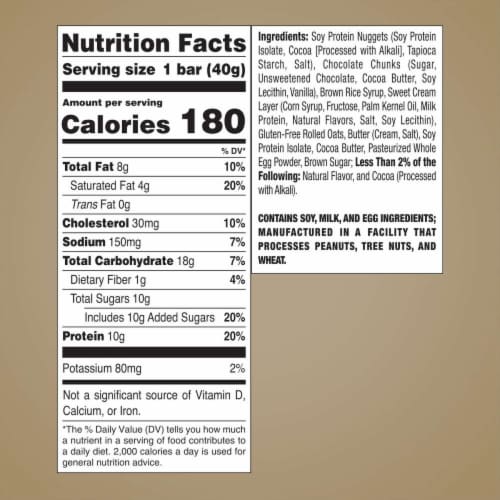 ZonePerfect® Oatmeal Chocolate Chunk Bars Protein Bars Perspective: right