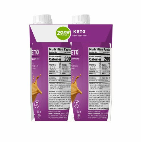 ZonePerfect Keto Butter Coffee Protein Shakes Perspective: right