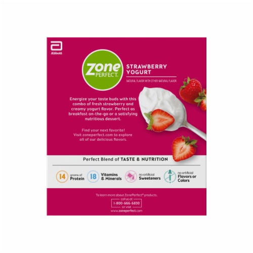 ZonePerfect® Strawberry Yogurt Nutrition Bars Perspective: right