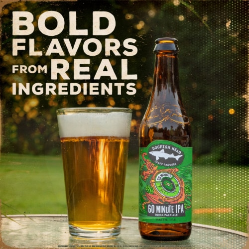 Dogfish Head 60 Minute IPA Beer Perspective: right