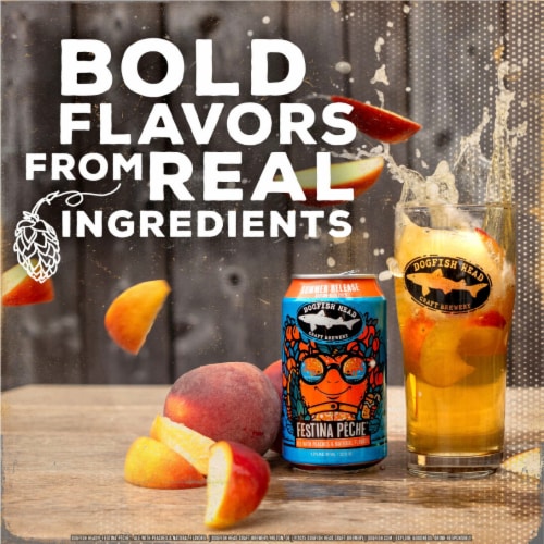 Dogfish Head Mandarin & Mango Crush Seasonal Art Series Beer Perspective: right