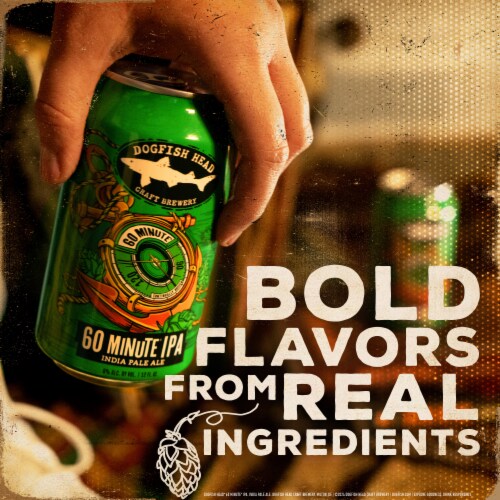 Dogfish Head 60 Minute IPA Beer Perspective: right