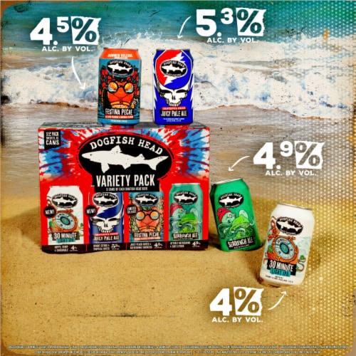Dogfish Head Variety Pack Beer Perspective: right