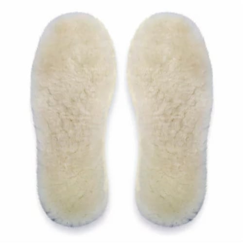 Natural Wool Insoles-100% Real Sheepskin (Women Size: 11) Perspective: right