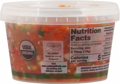 Fresh Organic Salsa Perspective: right