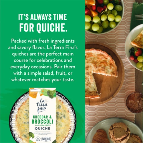La Terra Fina® Cheddar & Broccoli Quiche Perspective: right