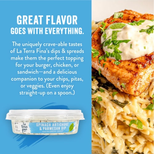 La Terra Fina® Spinach Artichoke & Parmesan Greek Yogurt Dip & Spread Perspective: right